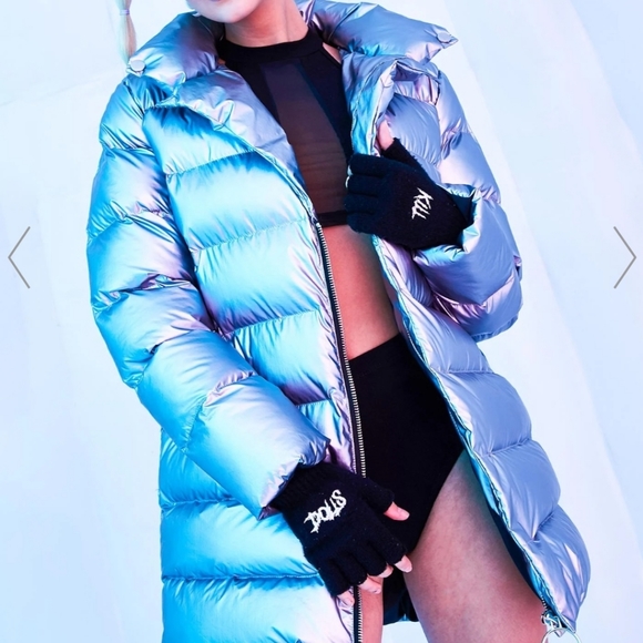 Dolls Kill Jackets & Blazers - Super Hot NWT Metallic Puffer Coat 😍